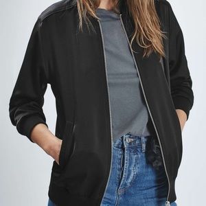 TOPSHOP Satin Bomber Jacket
